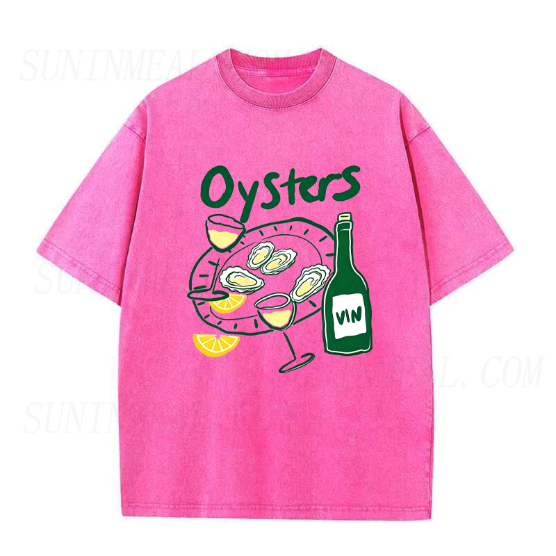 Oysters and Wine Unisex Tee