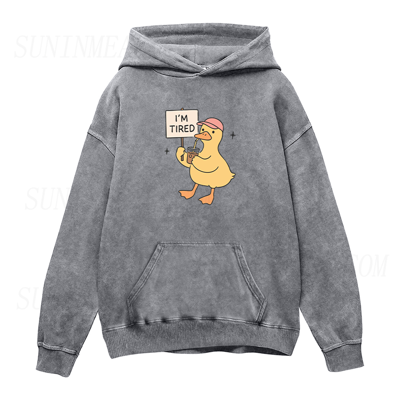I'm Tired Duck Coffee Unisex Hoodie