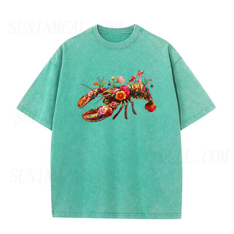 Floral Lobster Unisex Tee