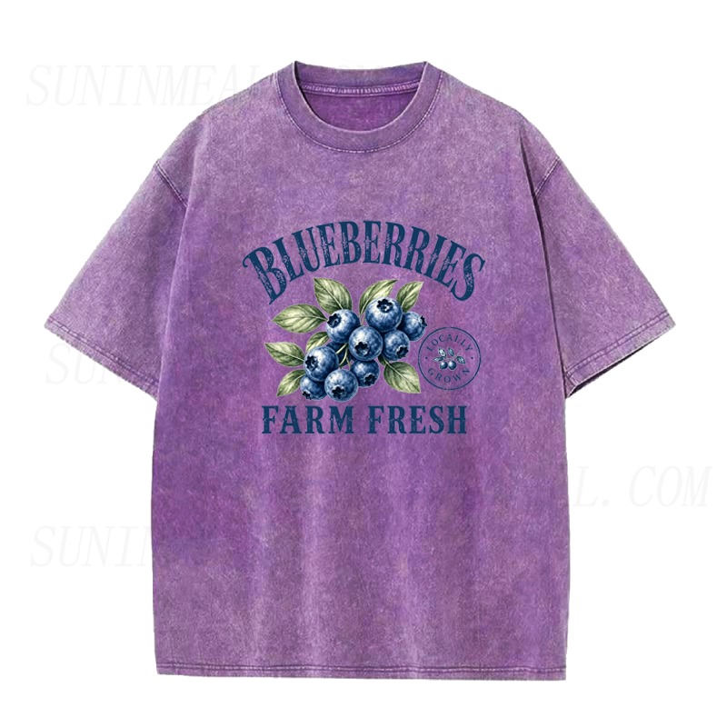 Blueberries Farm Fresh Unisex Tee
