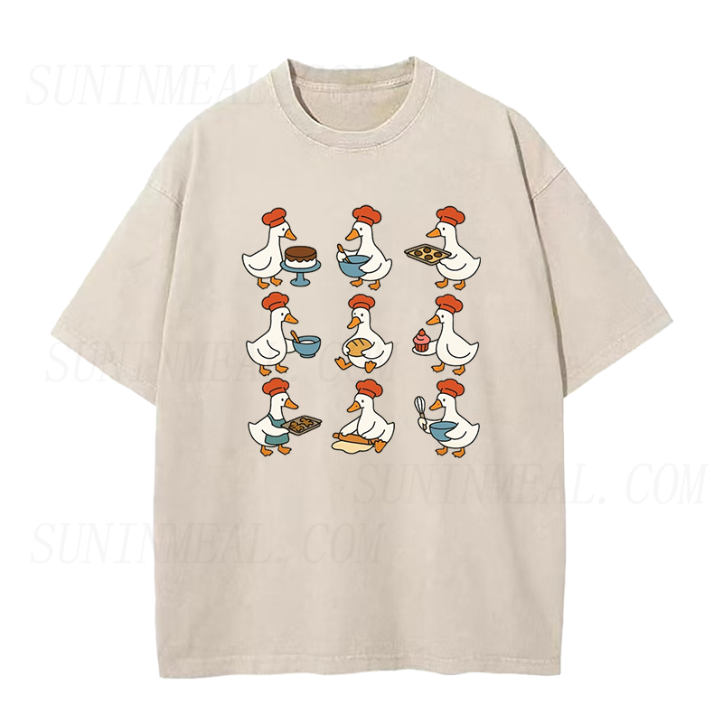 Cute Goose Baking Unisex Tee
