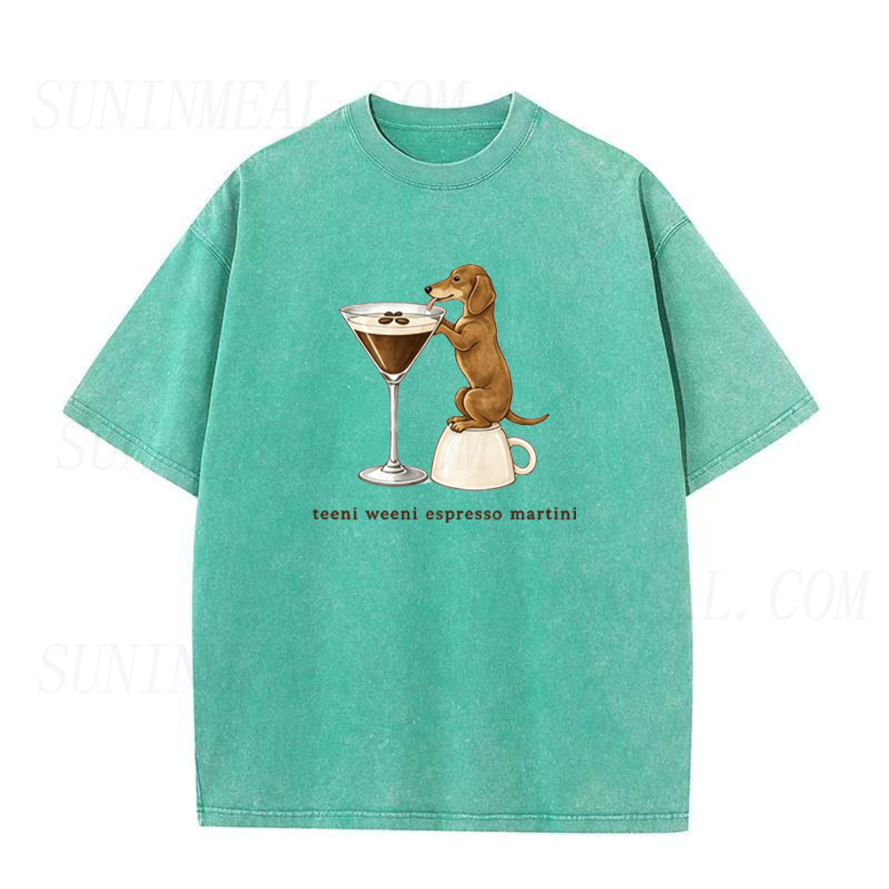 Dachshund Espresso Martini Unisex Tee