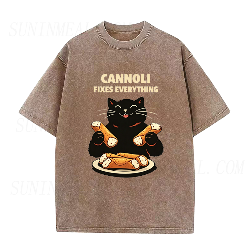 Cat Cannoli Fixes Everything Unisex Tee
