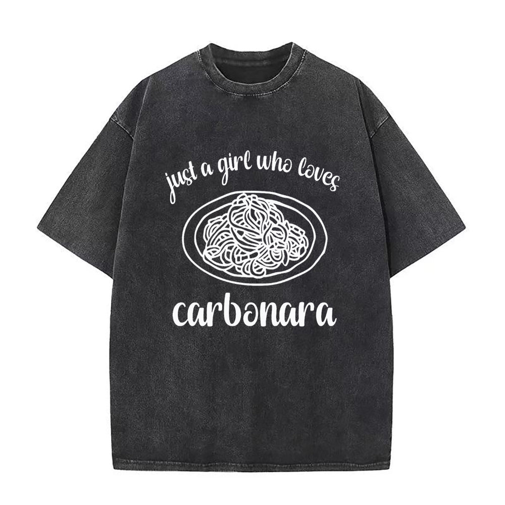 just a girl who loves Carbonara Pasta Unisex Tee