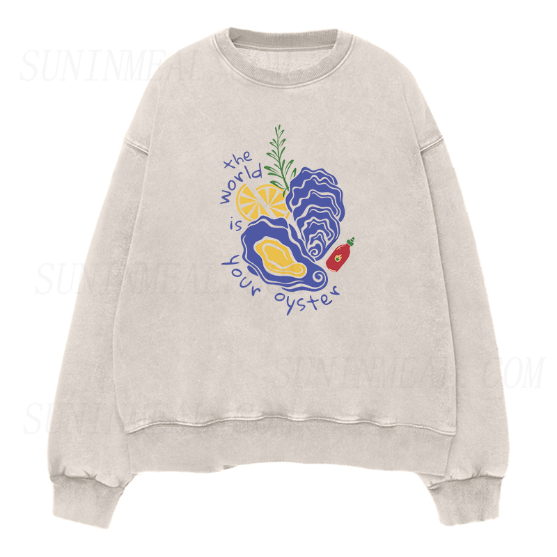 The World Is Your Oyster Unisex Crewneck Sweatshirt