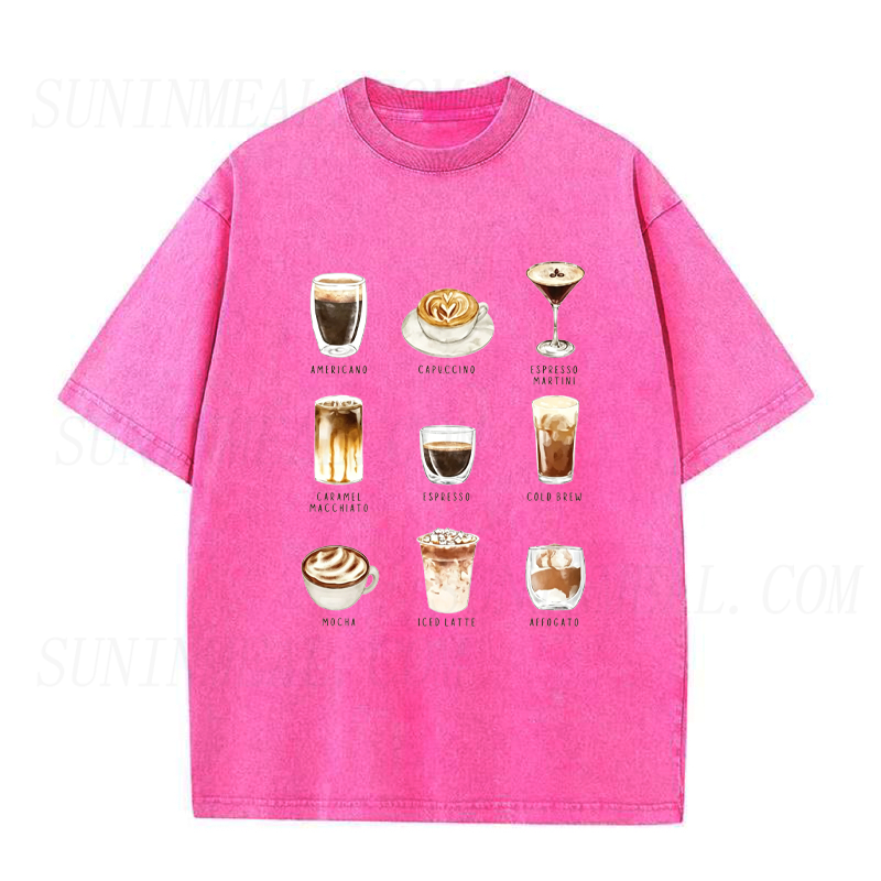 Espresso Drinks Chart Unisex Tee