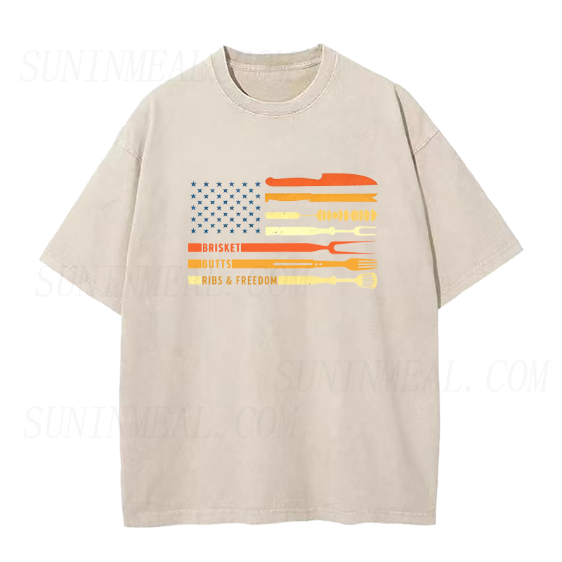 BBQ Flag Unisex Tee