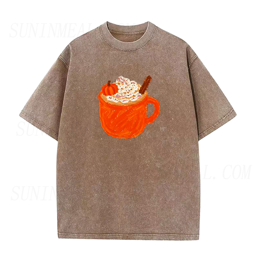 Pumpkin Spice Latte Fall Coffee Lover Unisex Tee