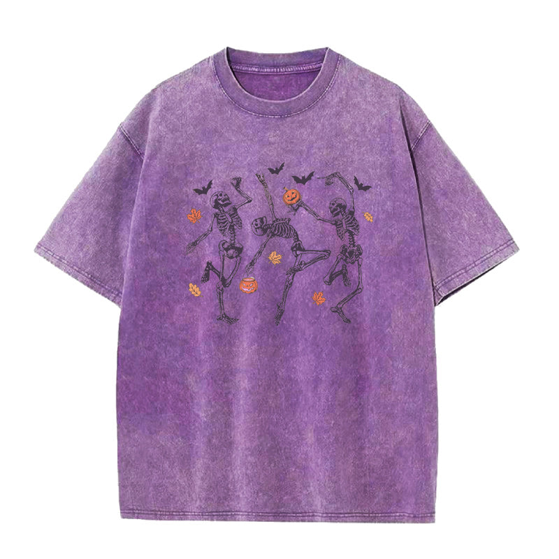 Halloween Dancing Skeleton Unisex Tee