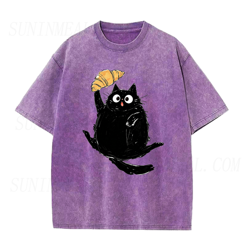 Cat Croissant Unisex Tee