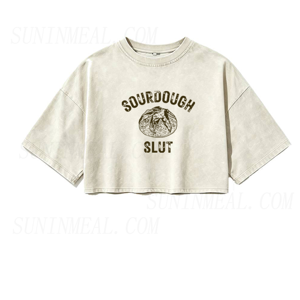 Sourdough Slut Oversized Crop Tee