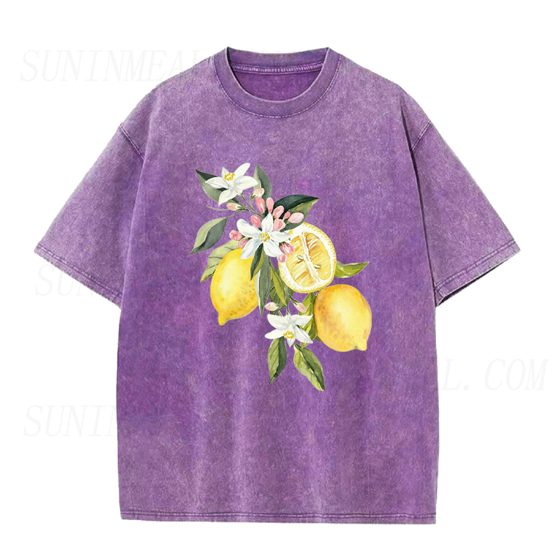 Floral Lemon Unisex Tee