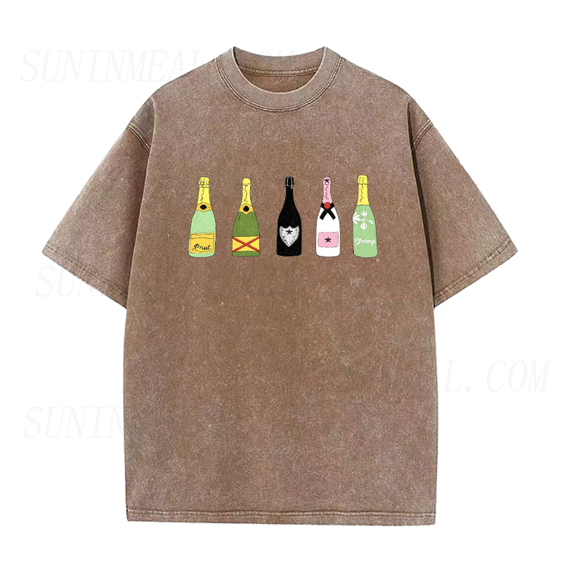 Champagne Bottle Unisex Tee