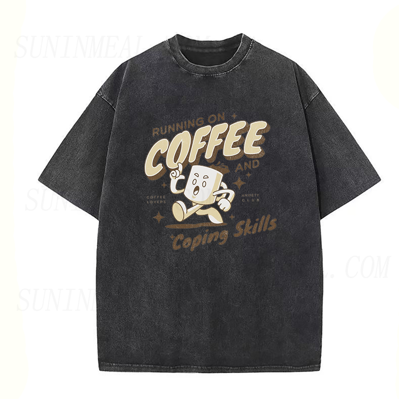 Running on coffee and copping skills Unisex Tee