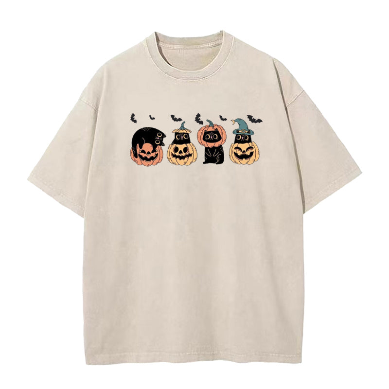 Cute Halloween Black Cats Unisex Tee