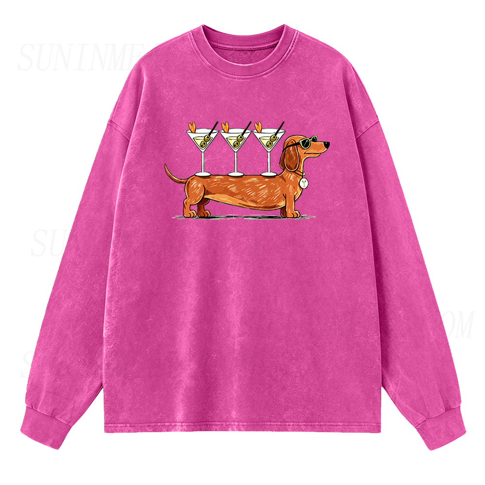 Weenies & Martinis Long Sleeve Unisex Tee
