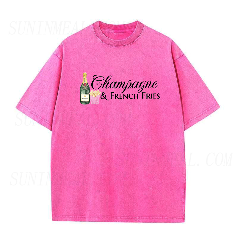 Champagne & French Fries Unisex Tee