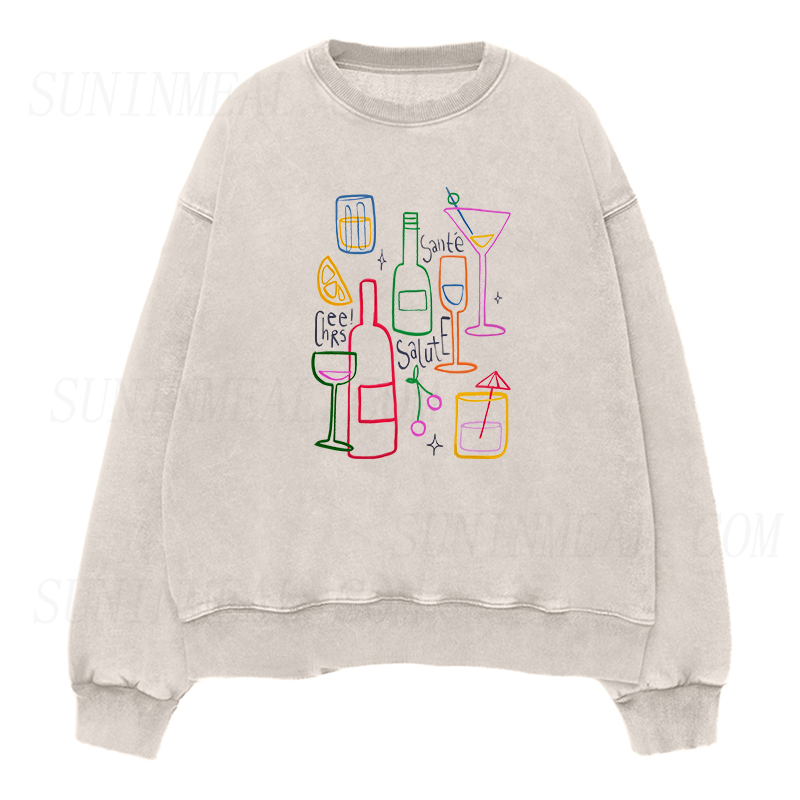 Cheers Salute Santé Unisex Crewneck Sweatshirt