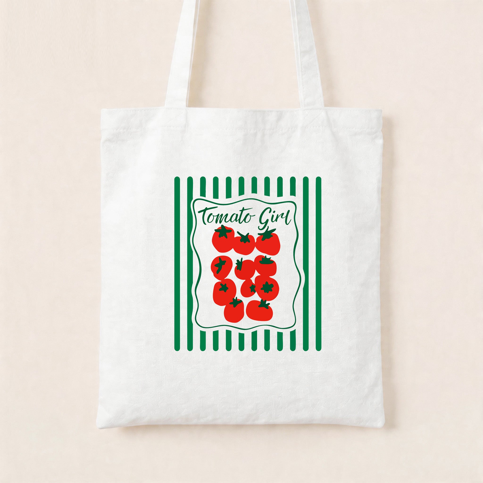 Tomato Girl Canvas Tote Bag