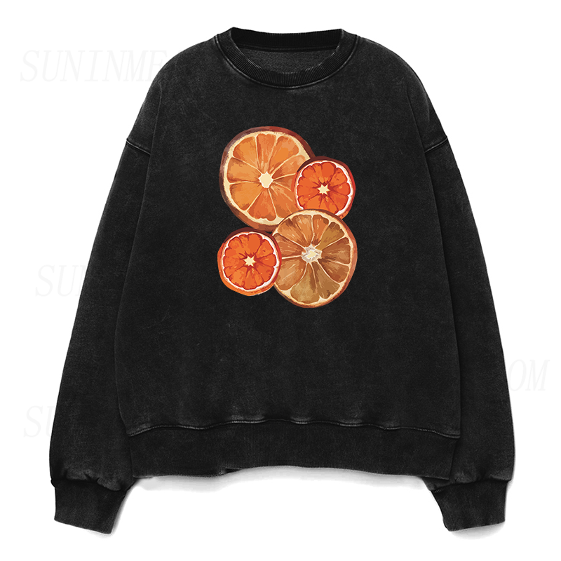 Dried Orange Slice Unisex Crewneck Sweatshirt