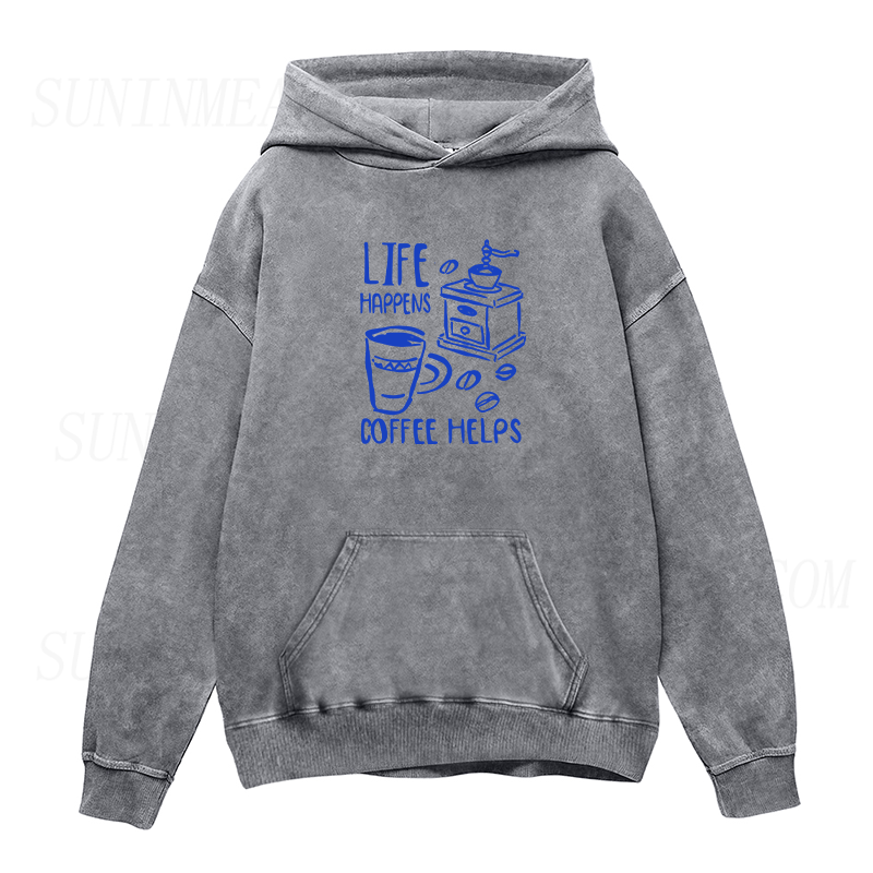 Life Happens Coffee Helps Unisex Hoodie