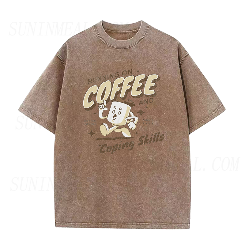 Running on coffee and copping skills Unisex Tee