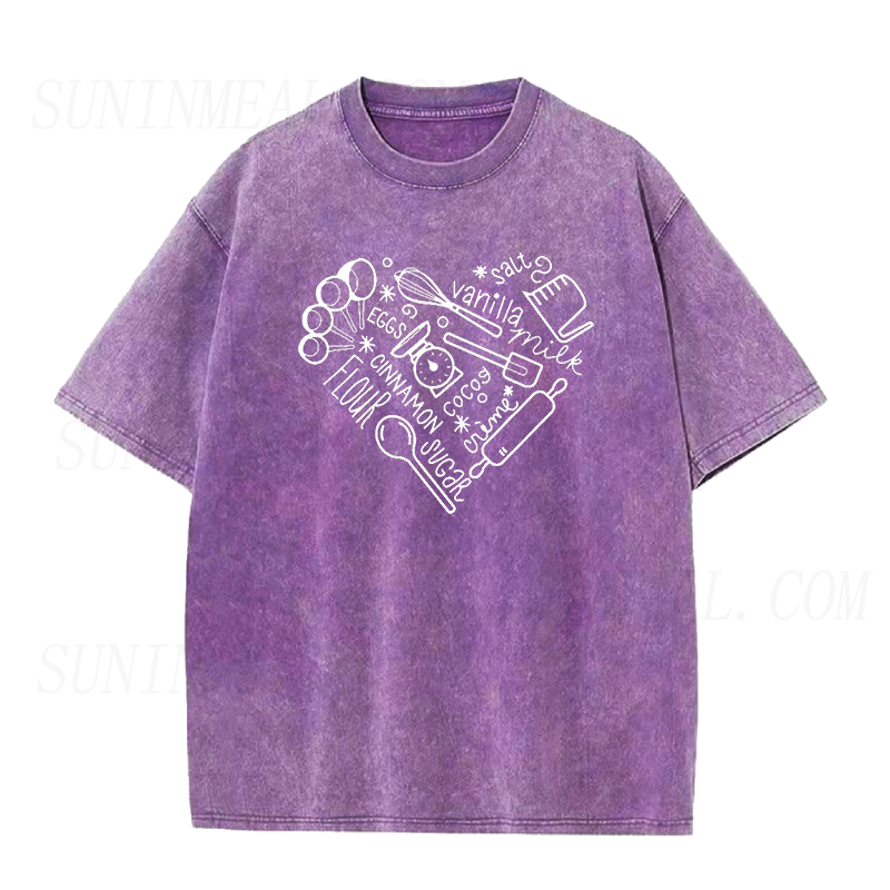 ベーカリーハート ユニセックスTシャツ