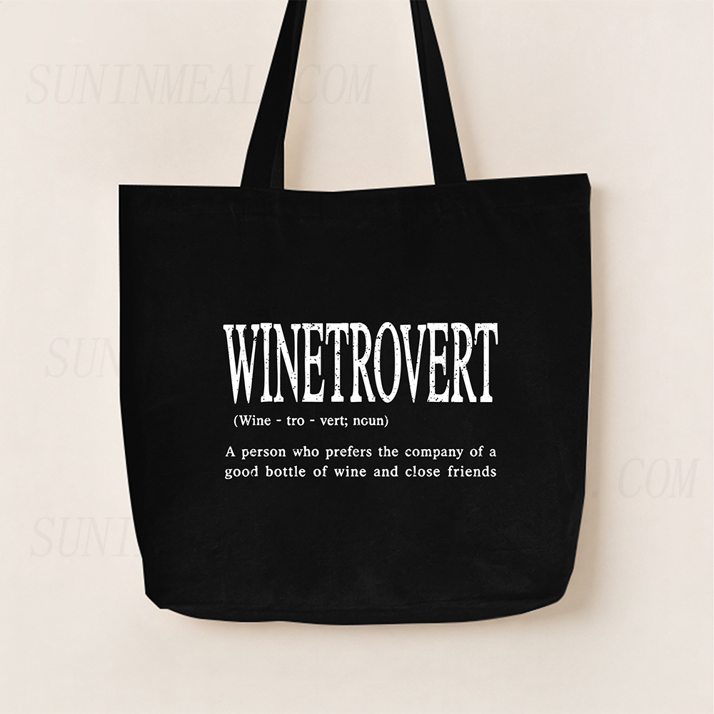 Funny Wine Definition Canvas Tote Bag