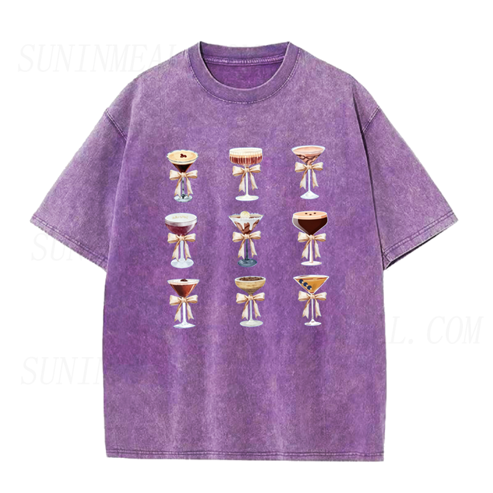 Retro Espresso Martini Cocktail Collection Unisex Tee