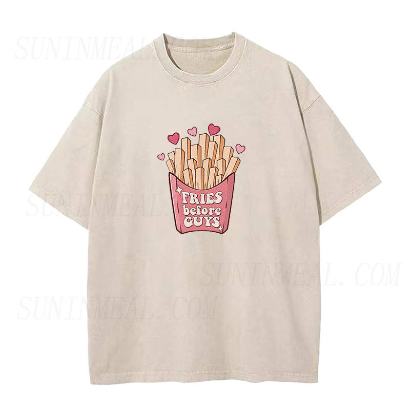 Fries Before Guys Unisex Tee