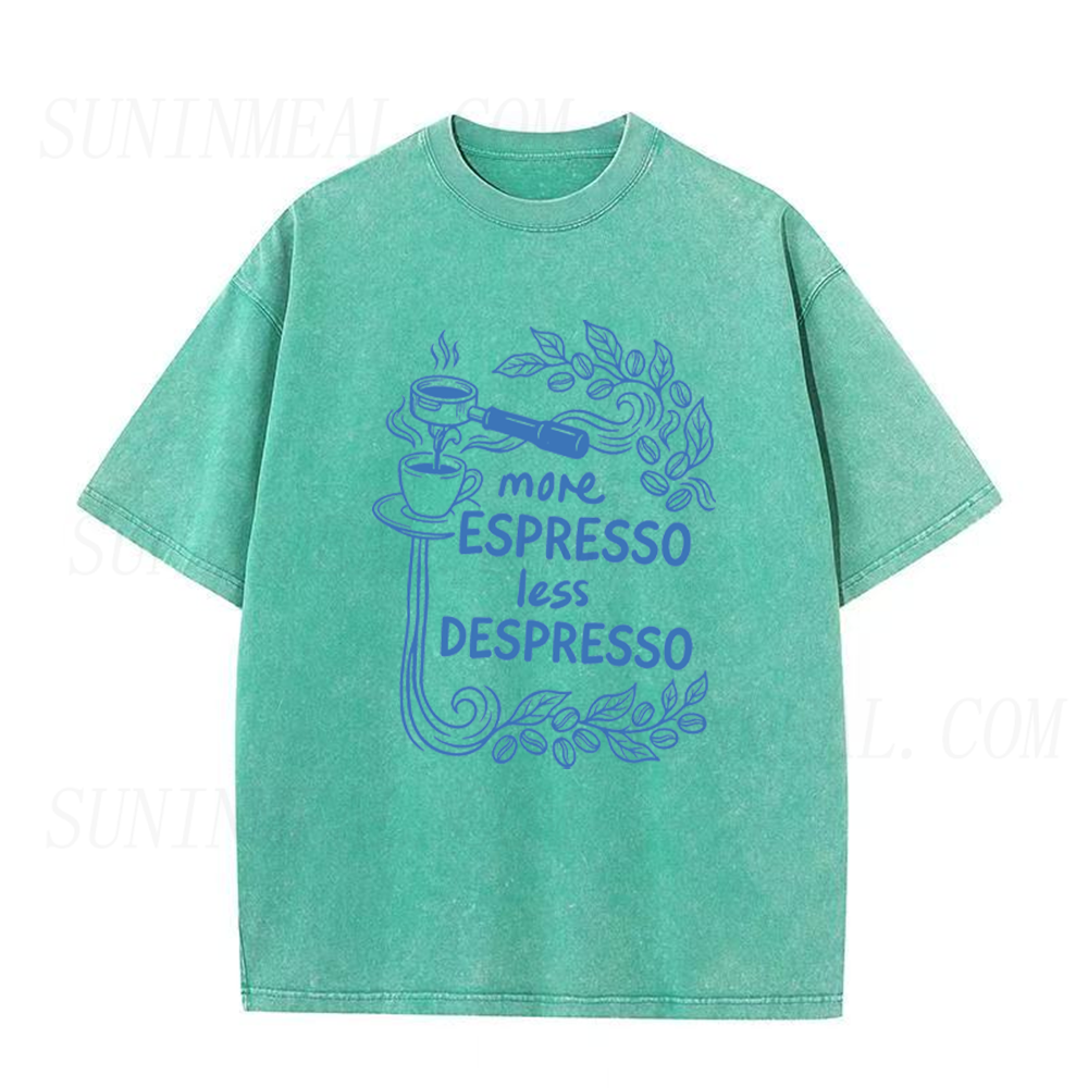 More Espresso Less Despresso Funny Coffee Lover Unisex Tee