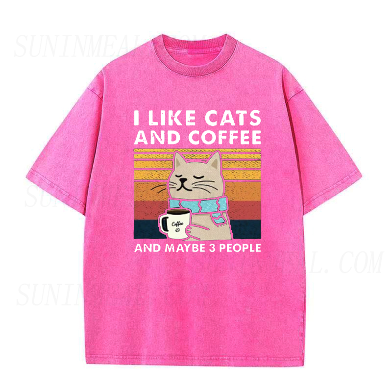 I Like Cats And Coffee Tee