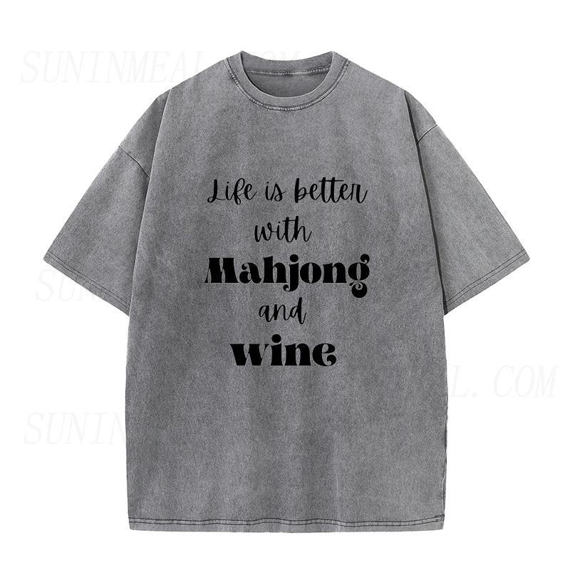 Mahjong Wine Unisex Tee