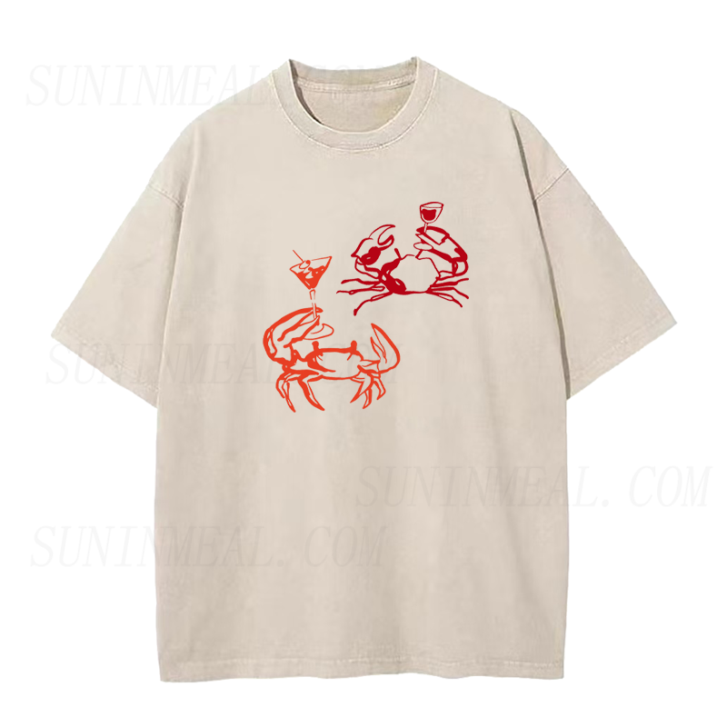 Retro Crab Cocktail Unisex Tee