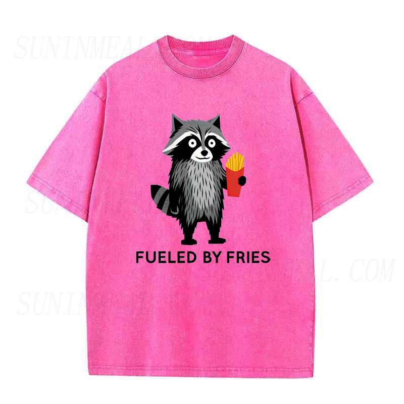 Raccoon Fueled By Fries Tee