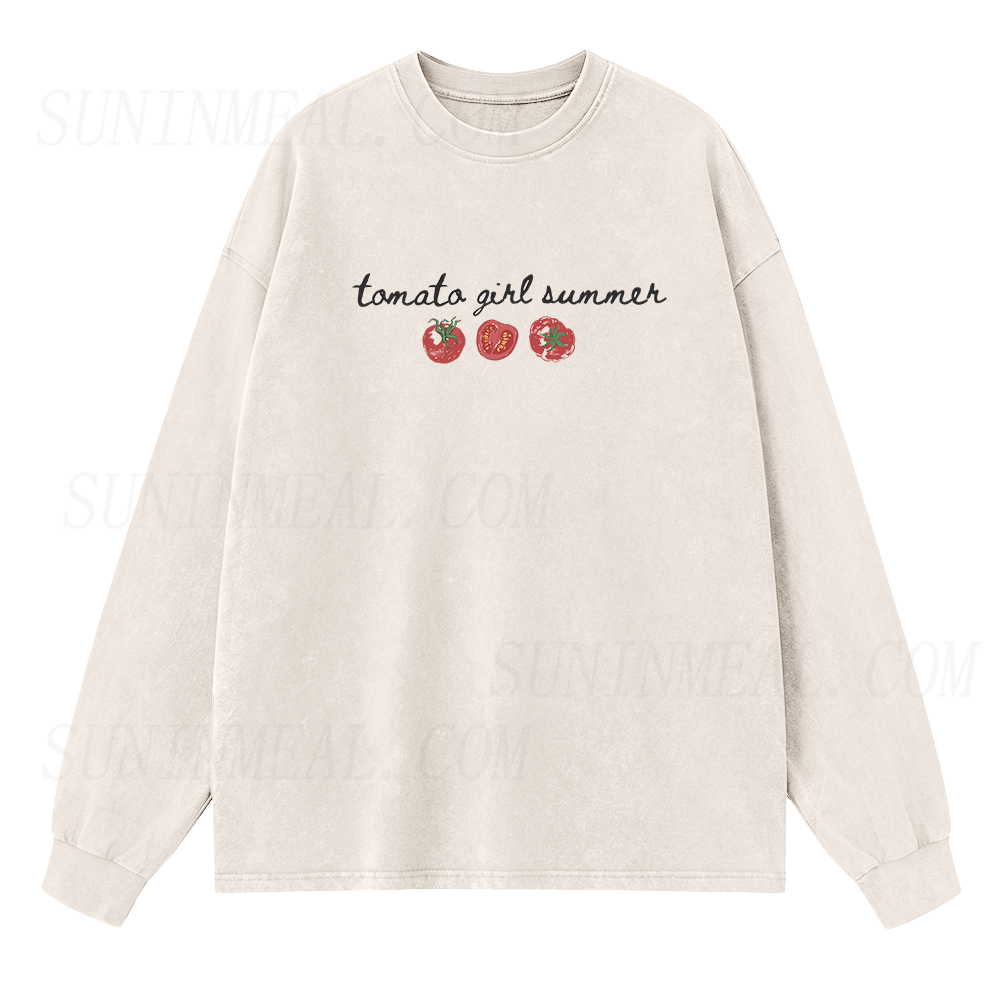 Tomato Girl Summer Long Sleeve Unisex Tee