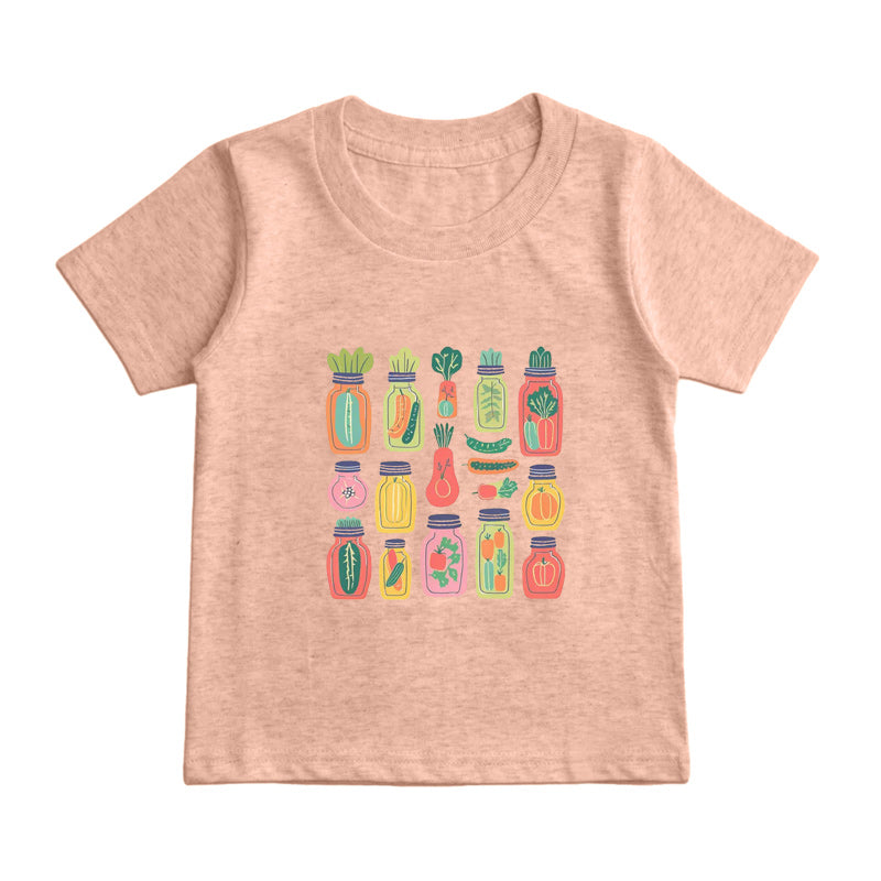 Colorful Pickle Veggie Kids T-Shirt