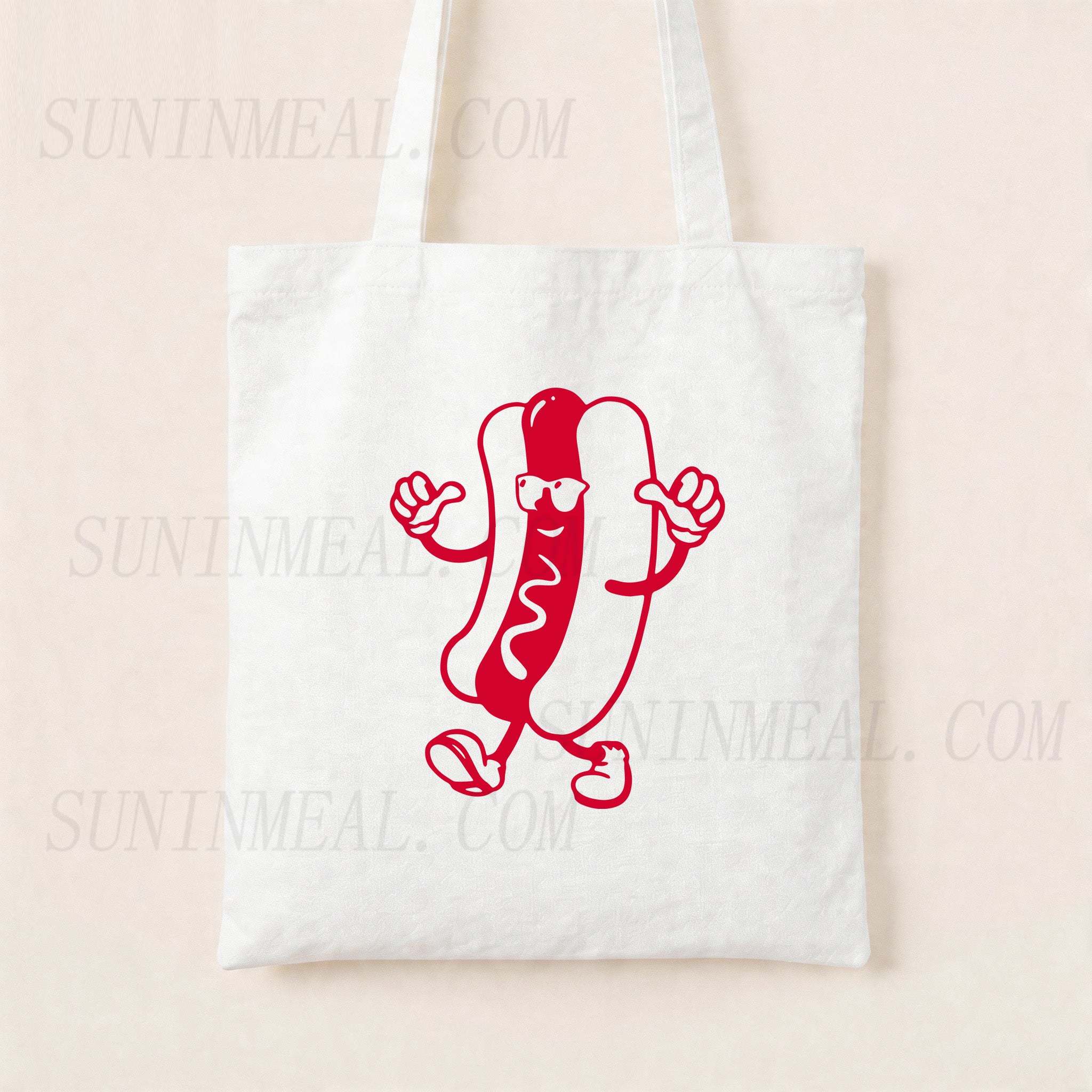 Hot Dog Canvas Tote Bag