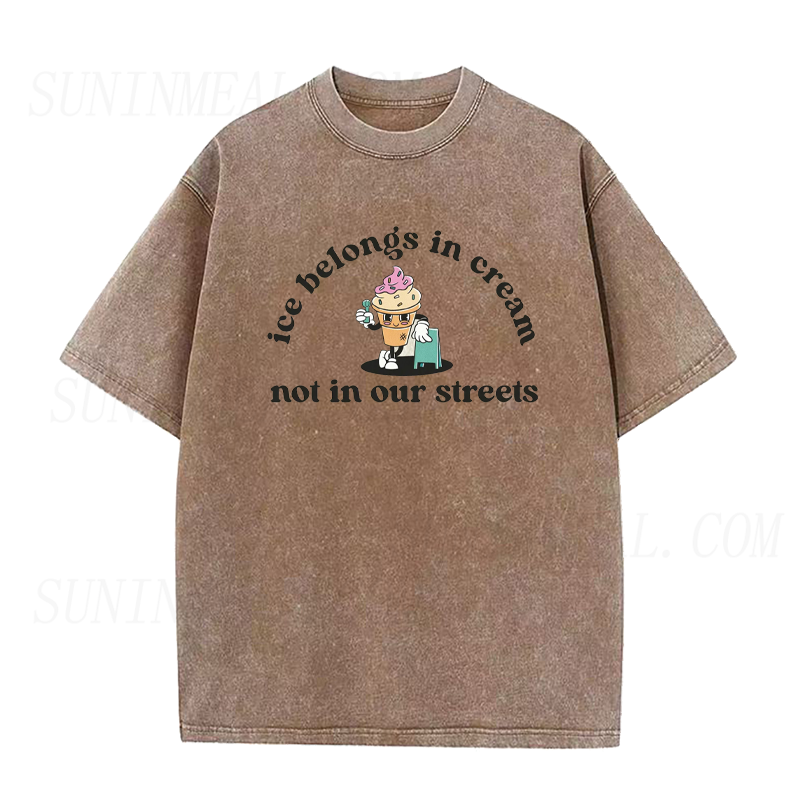 Ice Belongs In Cream Not In Our Streets Unisex Tee