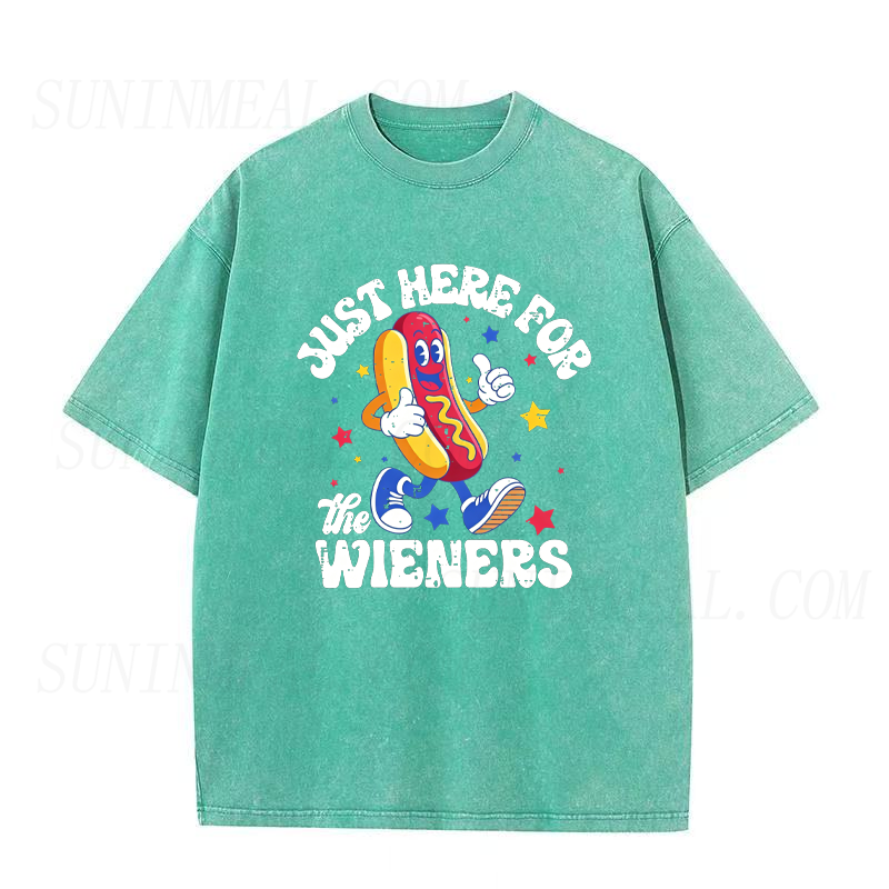 4th of July Party Just Here for The Wieners Unisex Tee