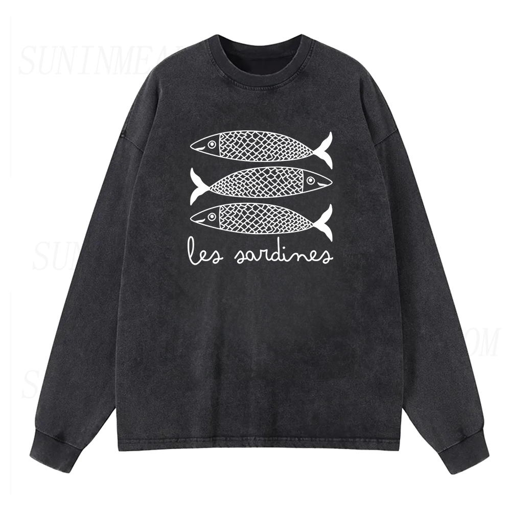 Les Sardines Long Sleeve Unisex Tee