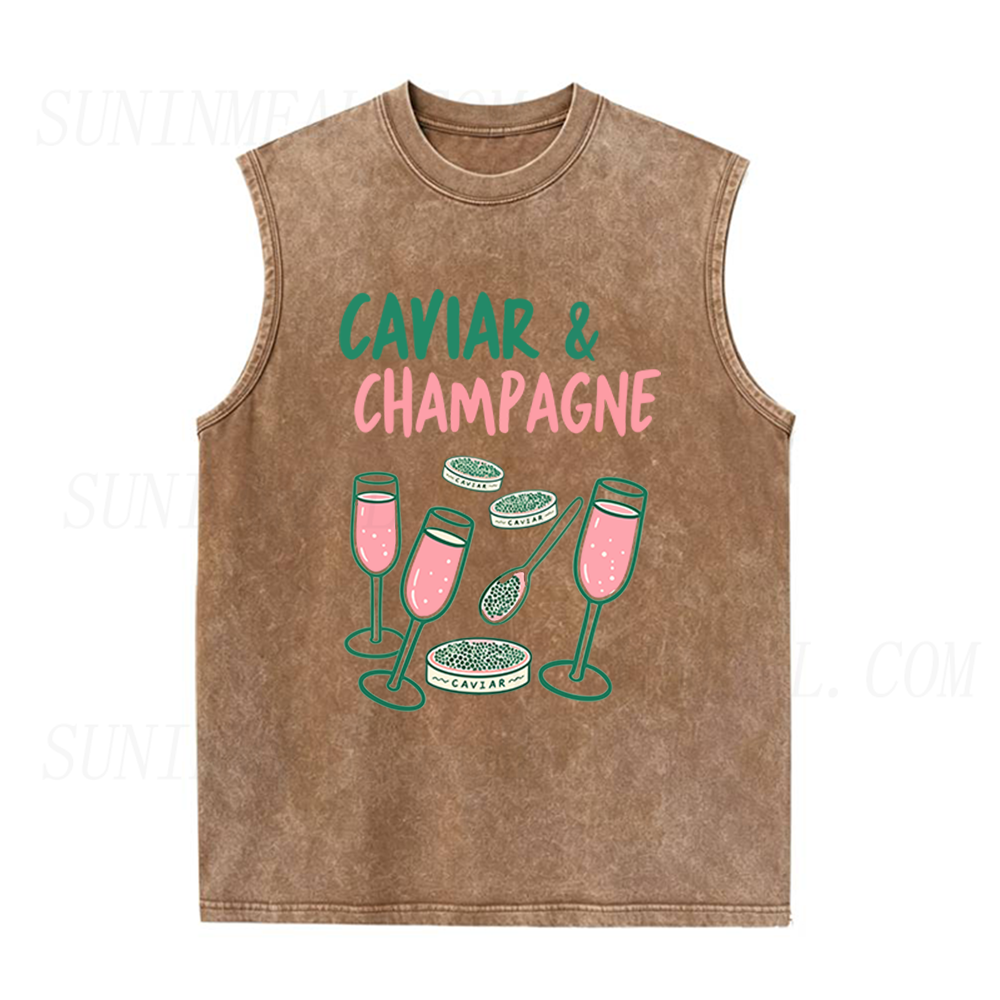 Caviar & Champagne Unisex Tank Top