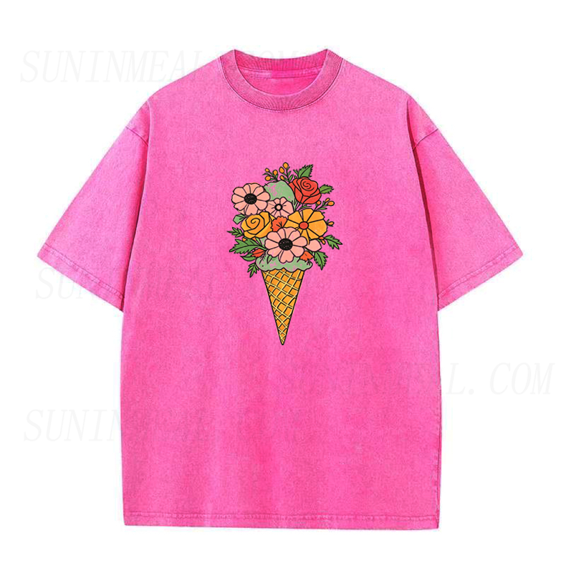 Floral Ice Cream Unisex Tee