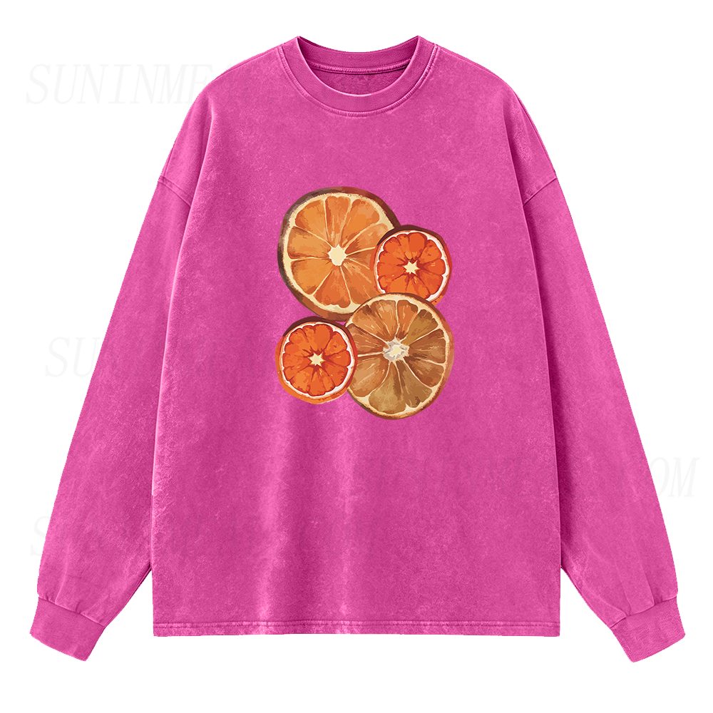Dried Orange Slice Long Sleeve Unisex Tee