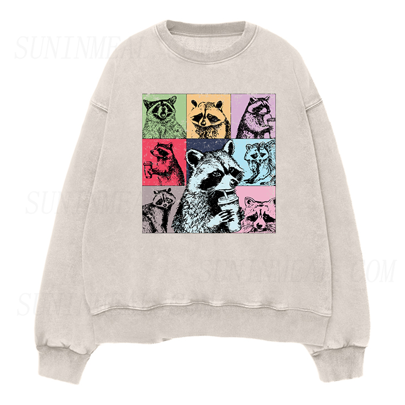 Raccoon Coffee Unisex Crewneck Sweatshirt