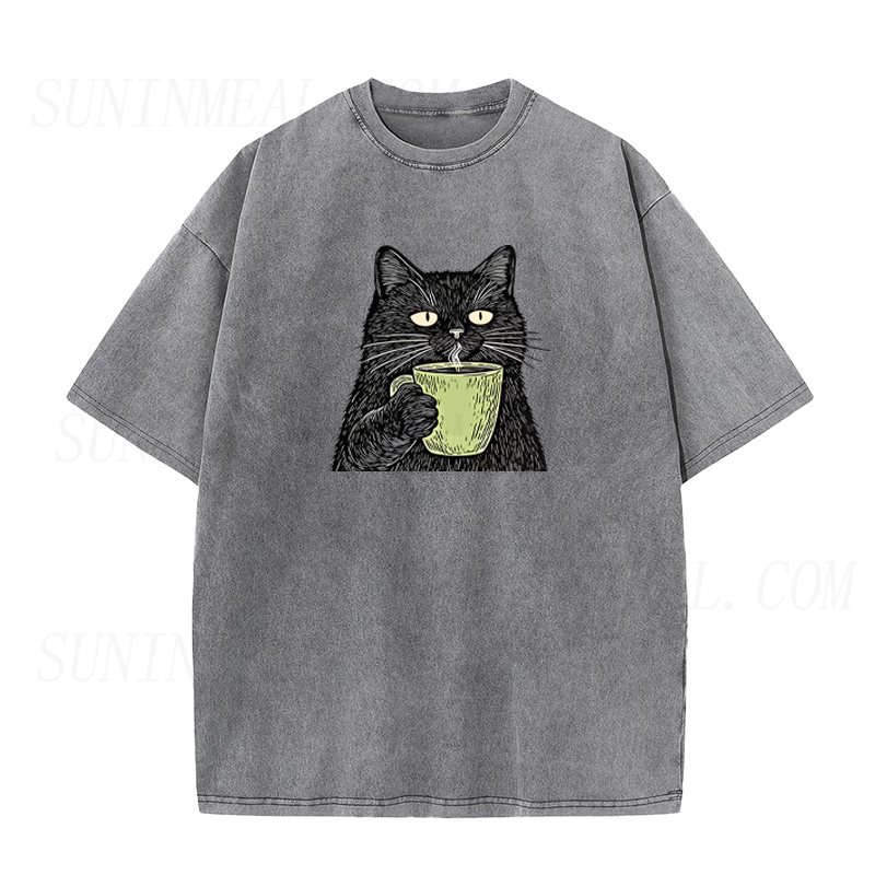 Black Cat Coffee Unisex Tee