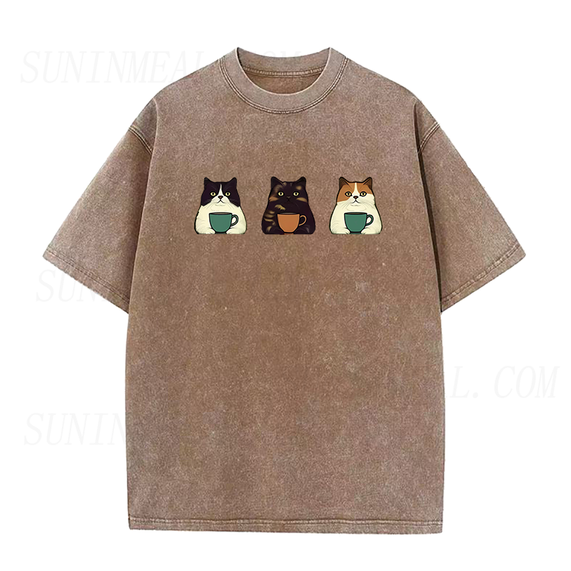 cat coffe Unisex Tee