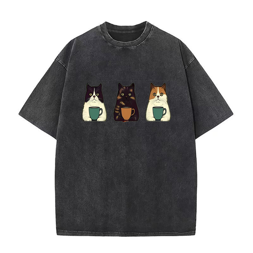 cat coffe Unisex Tee