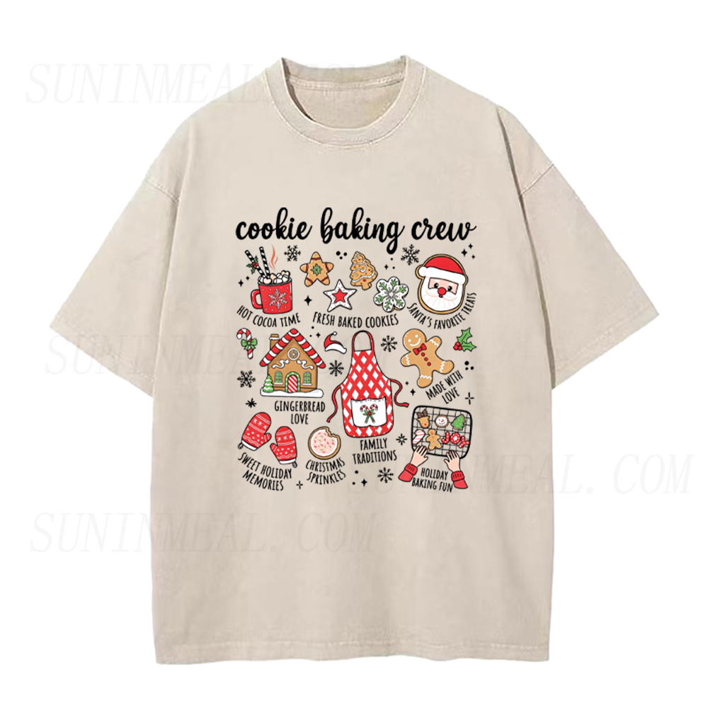 Cookie Baking Crew Christmas Unisex Tee