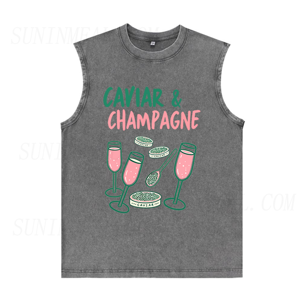 Caviar & Champagne Unisex Tank Top